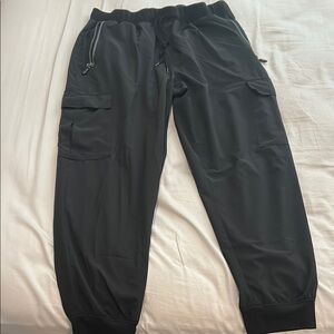 Men's Black Cargo Jogger Pants
